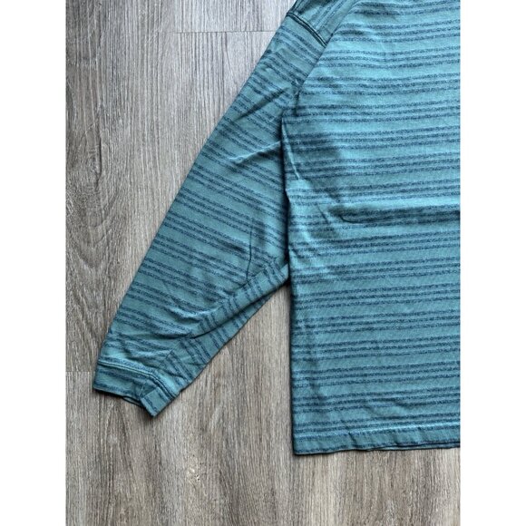 Vintage 90s Code Bleu Jeans Pocket Stripe Shirt Long Sleeve Streetwear Hype Art - Picture 4 of 13